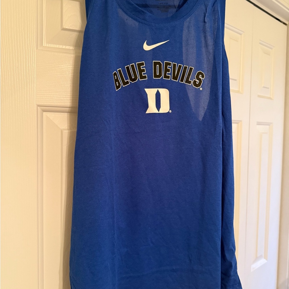 Nike Blue Tank Top with Blue Devils Logo